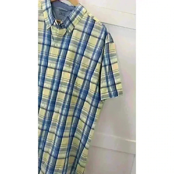 Izod Saltwater Relaxed Classic Seaport Poplin Mens Shirt Size XXL Pre-Owned - Picture 6 of 9